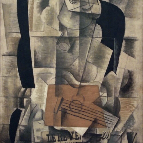 Georges Braque: Femme &agrave; la guitare (1913) &copy; Mus&eacute;e National d'Art Moderne, Centre Pompidou, Paris
